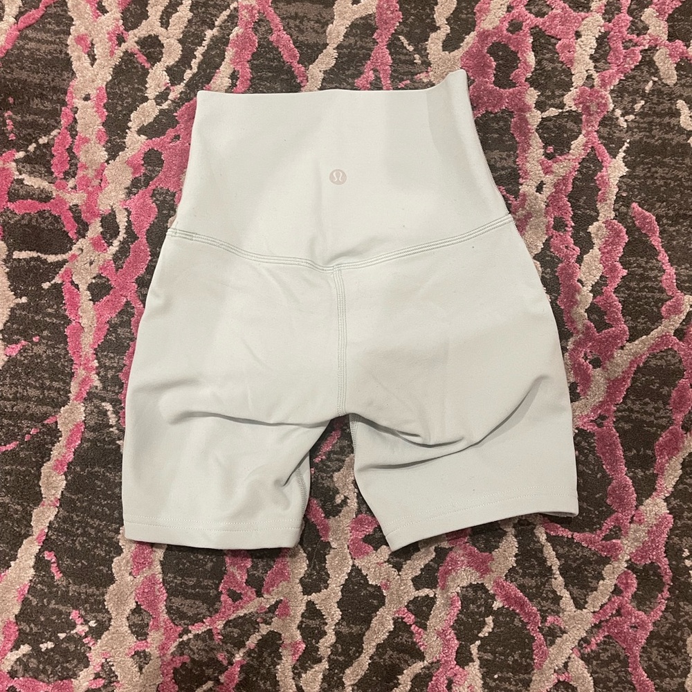 Lululemon align shorts. Size 0. Worn. Light blue